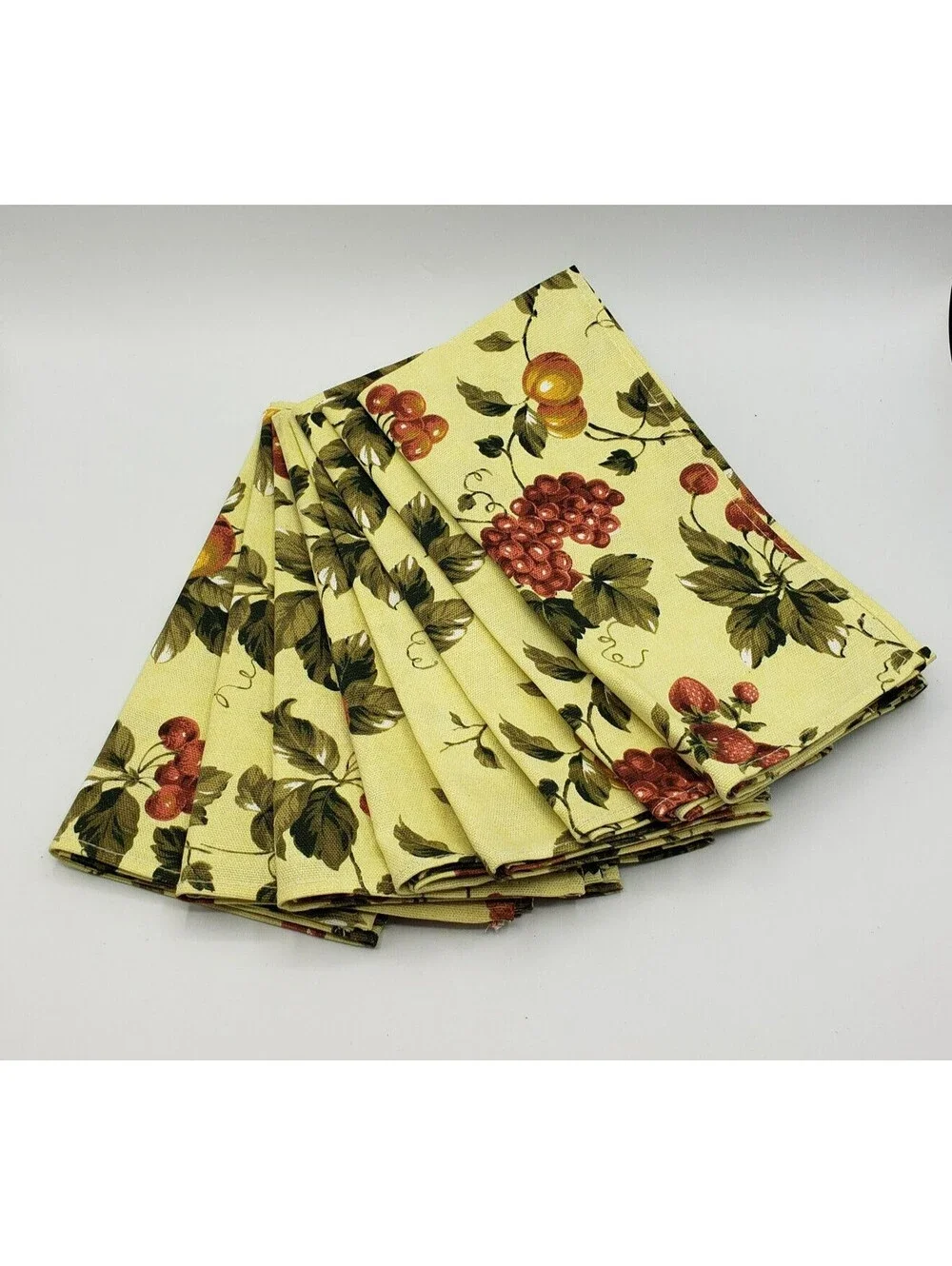 Waverly Garden Room Napkins Set of 8 Floral Manor Cotton Fabric 20x20
